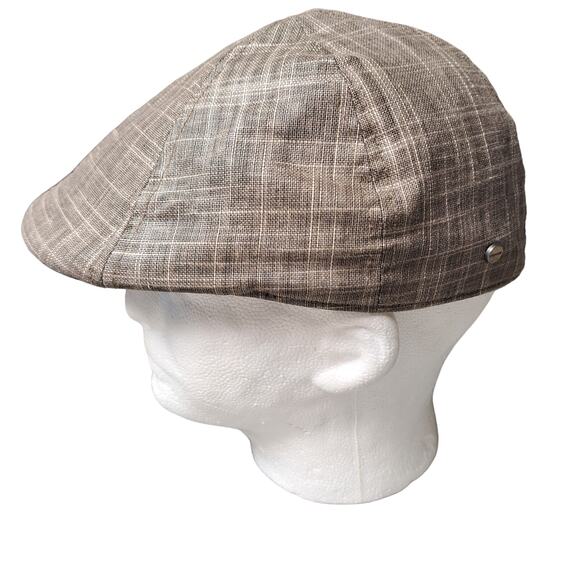 STETSON GRAY TWEED NEWBOY CAP MENS SIZE SMALL - Picture 2 of 9